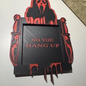 Ghostface “No You Hang Up” Sticky Note Holder – Horror Movie Desk Accessory